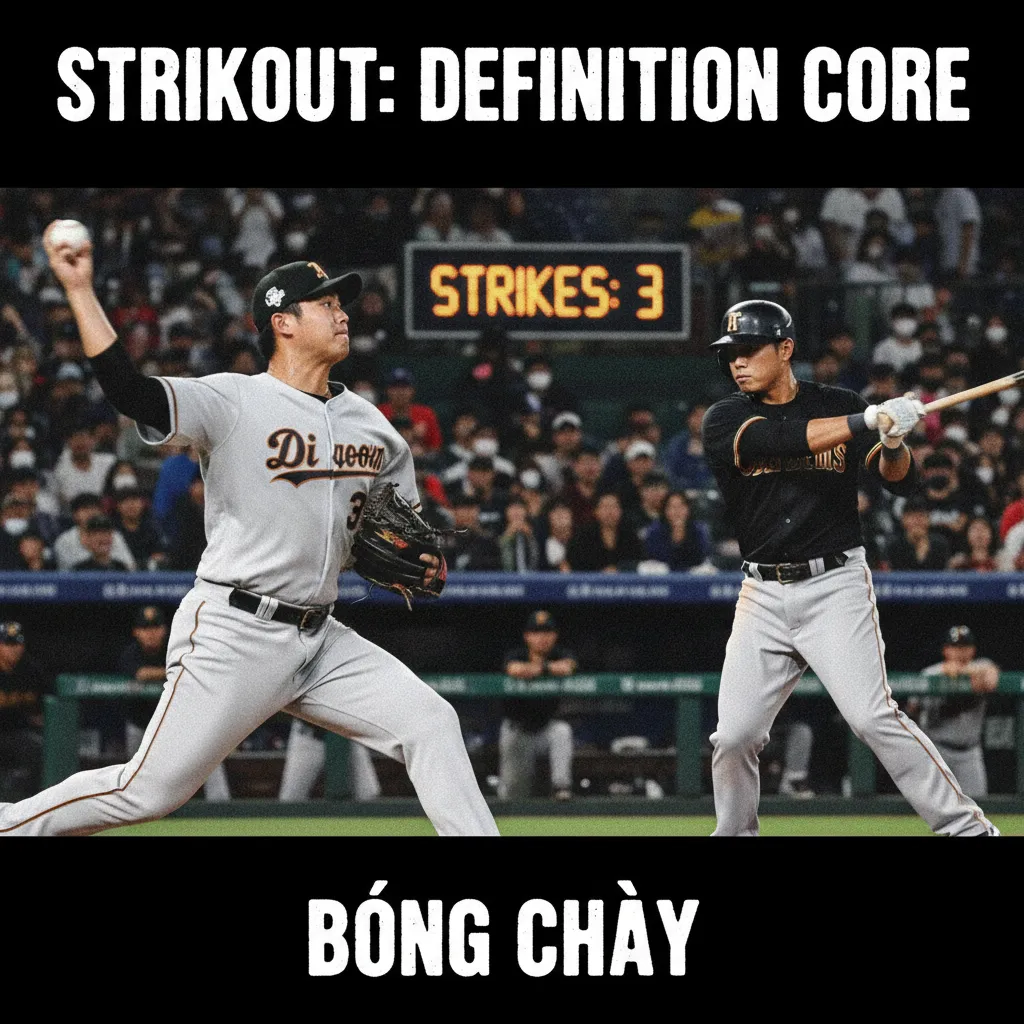 Trọng tài bóng chày ra hiệu lệnh strike