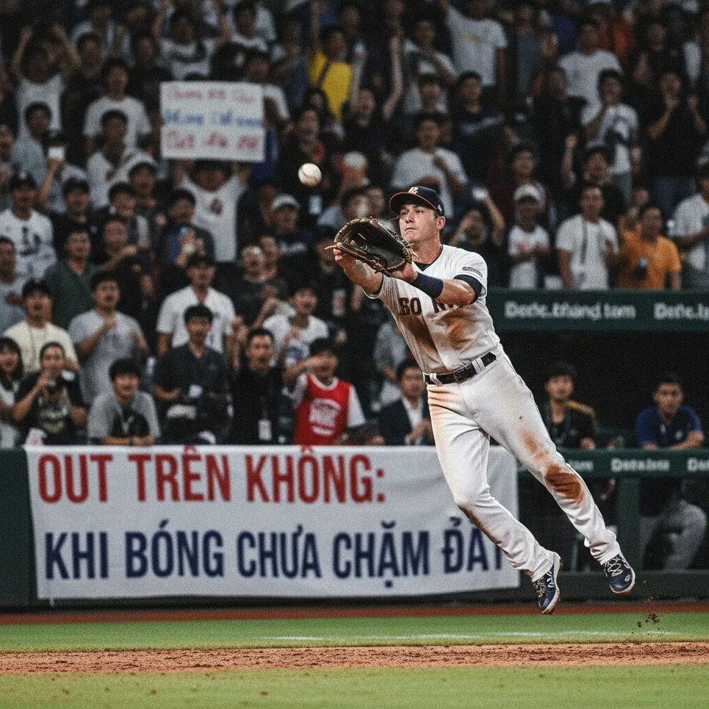 Một cầu thủ bị strikeout trong trận đấu bóng chày